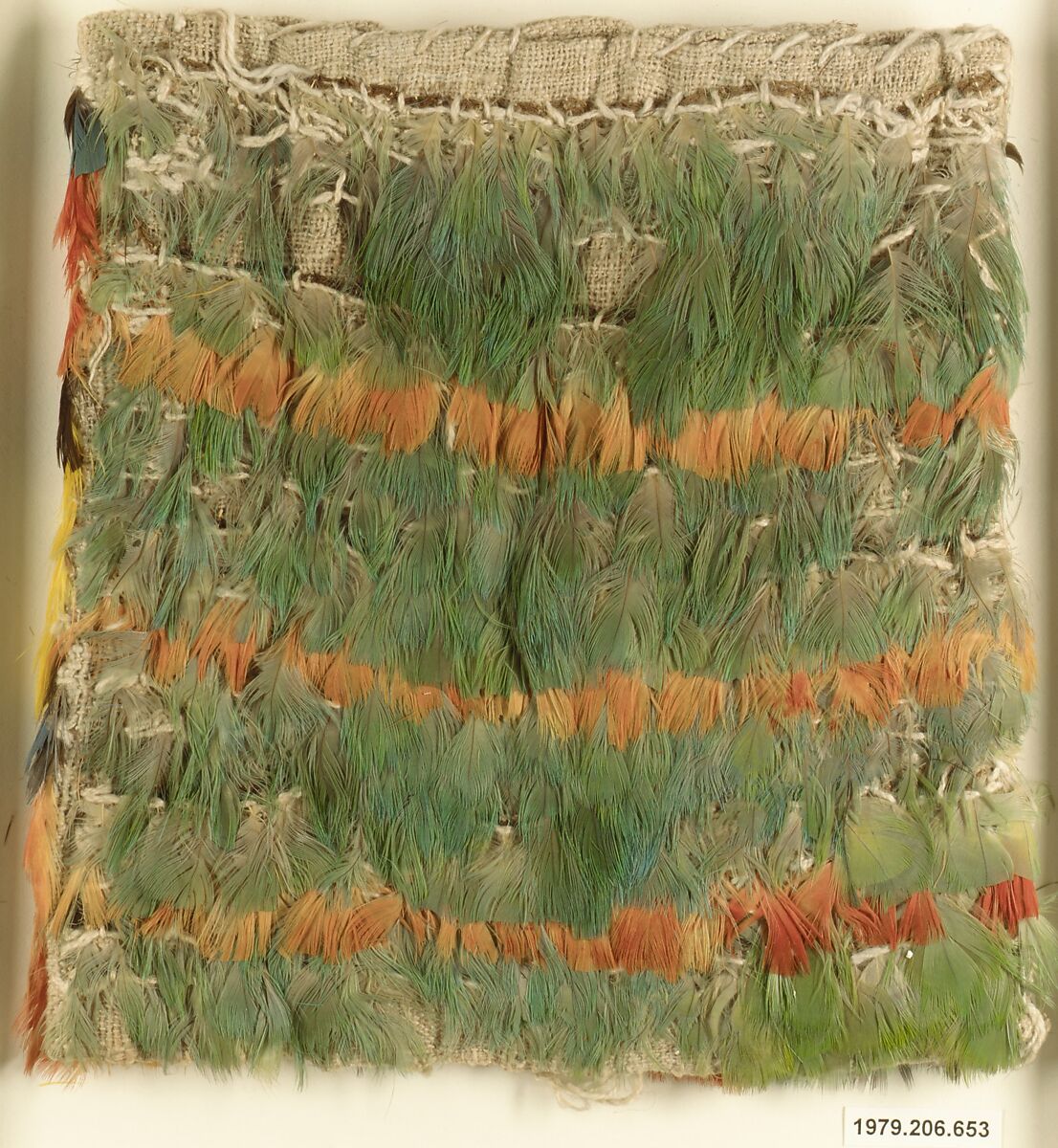 Miniature Feathered Dress, Cotton, feathers, Ica