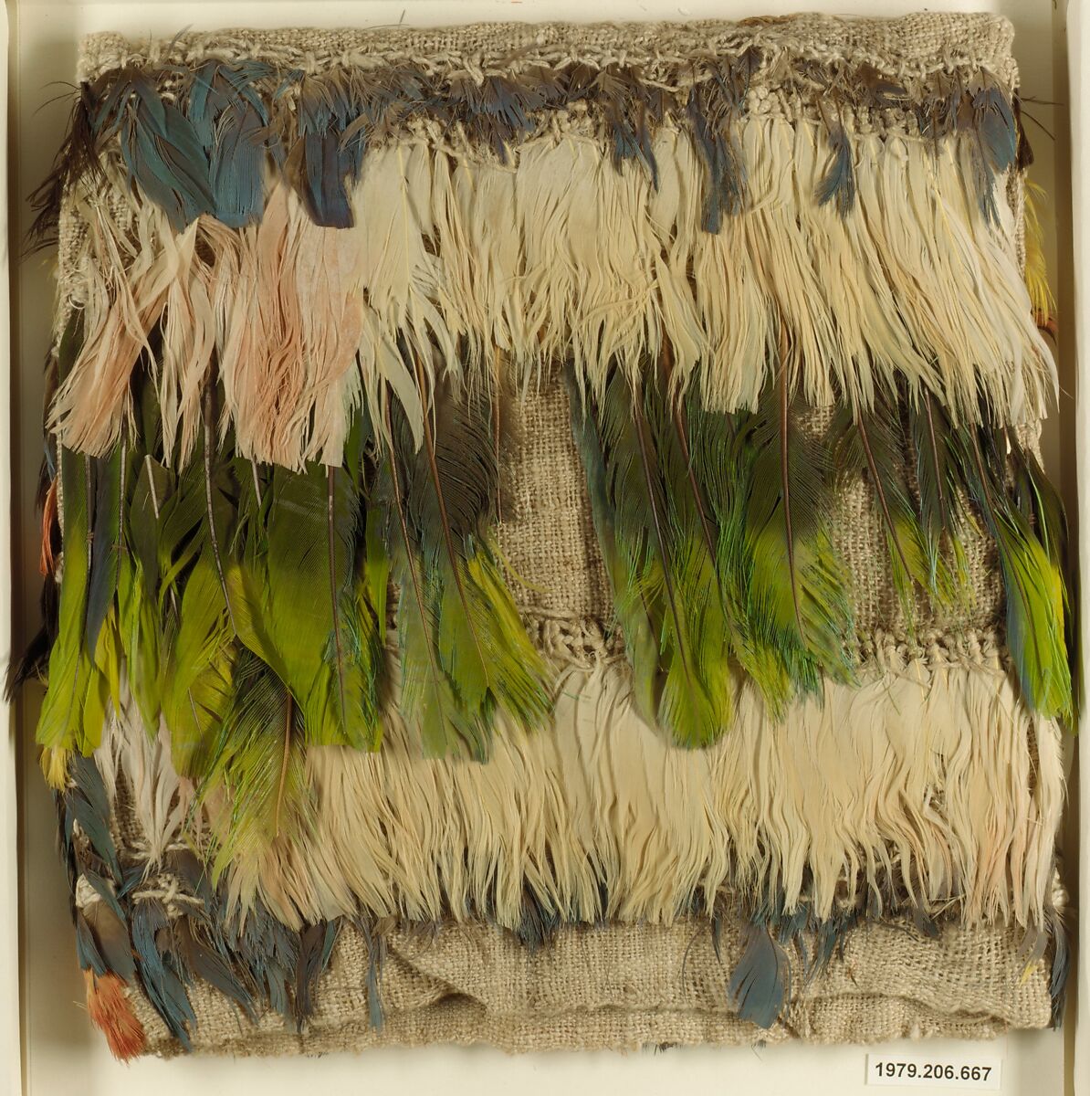 Miniature Dress, Cotton, feathers, Ica