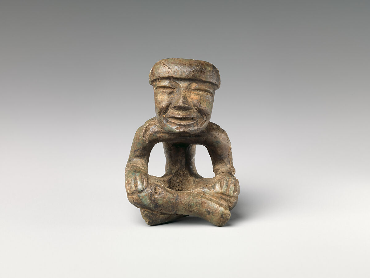 Seated Figure, Stone, Teotihuacan