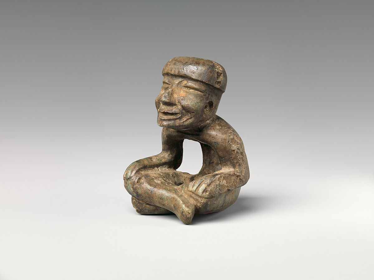 Seated Figure, Stone, Teotihuacan 