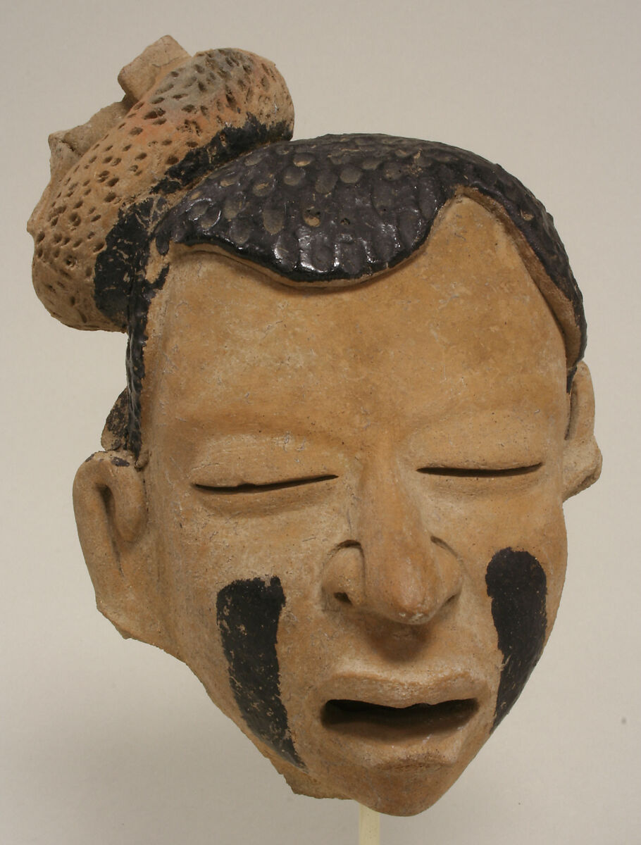 Ceramic Head, Ceramic, pigment (asphalt), Remojadas 