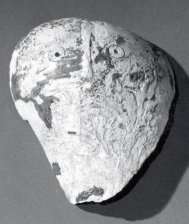 Mask, Shell, encrustation, Mississippian 