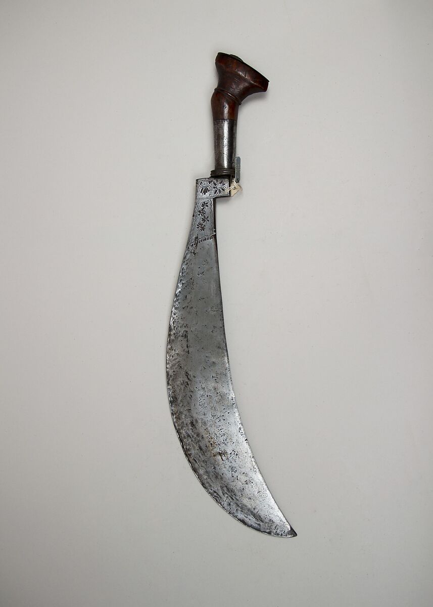 Sacrificial Axe, Steel, wood, Indian, Coorg 