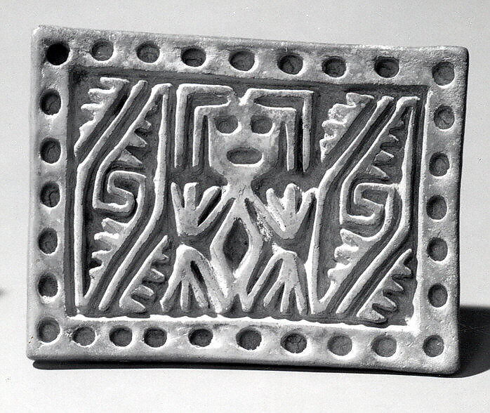 Flat Stamp, Ceramic, Central Highlands 