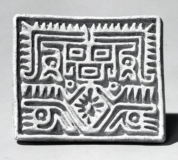 Flat Stamp, Ceramic, Central Highlands 