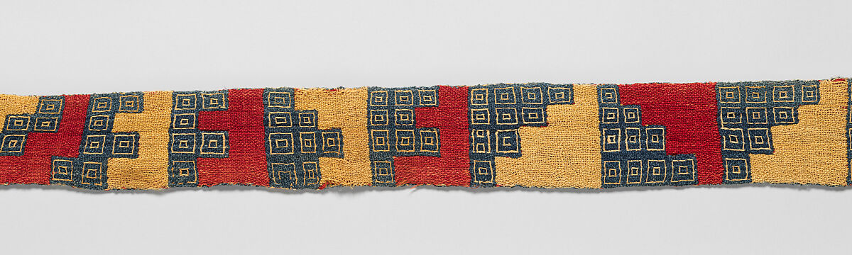 Headband, Nasca artist, Camelid fiber, Nasca