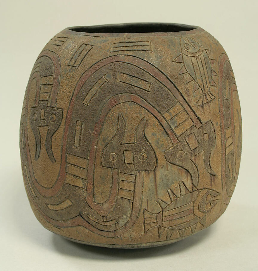 Painted Bowl, Ceramic, pigment, Paracas