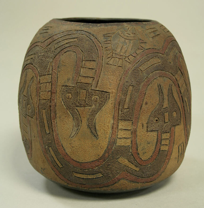 Painted Bowl, Ceramic, pigment, Paracas 