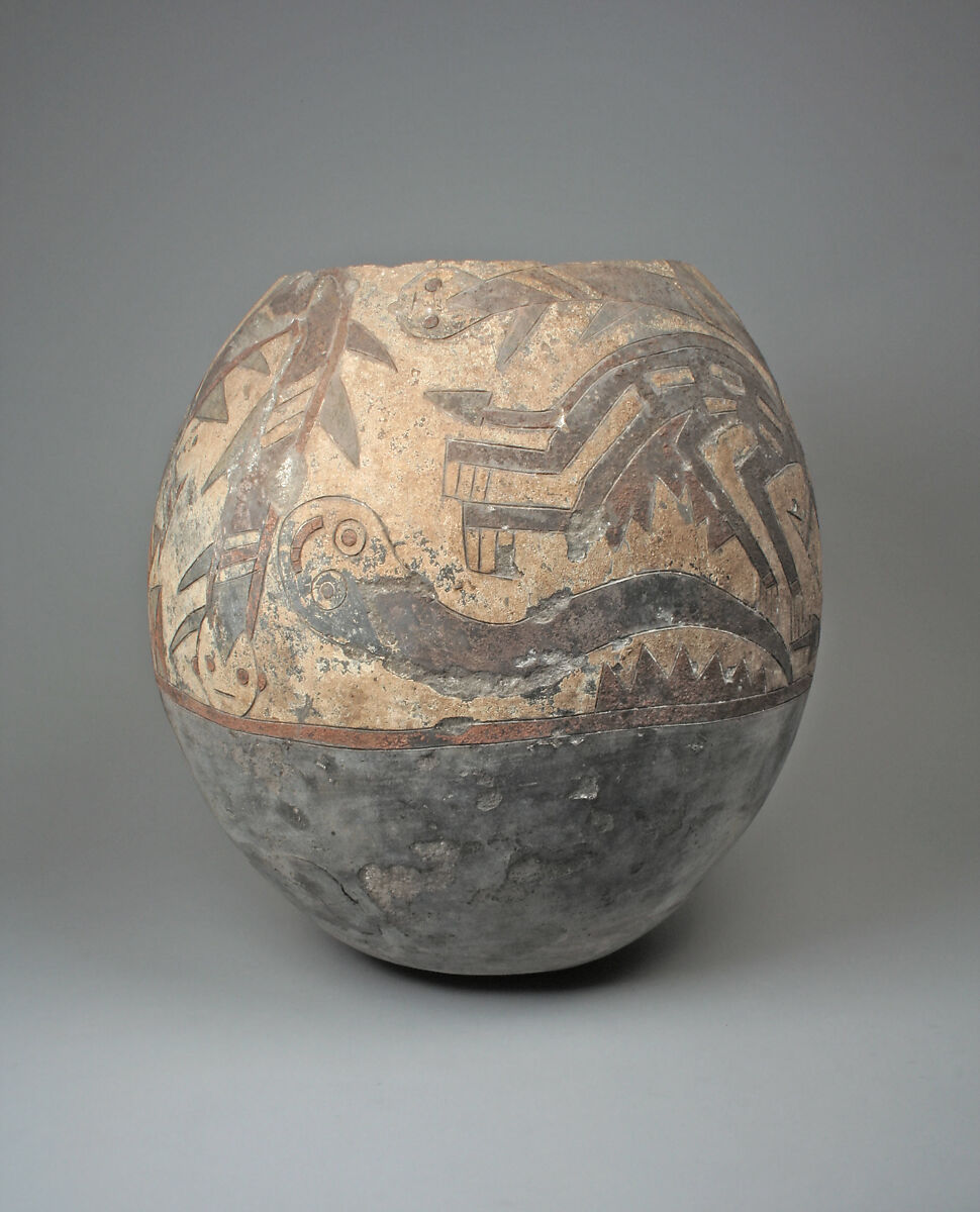 Storage Jar, Ceramic, pigment, Paracas