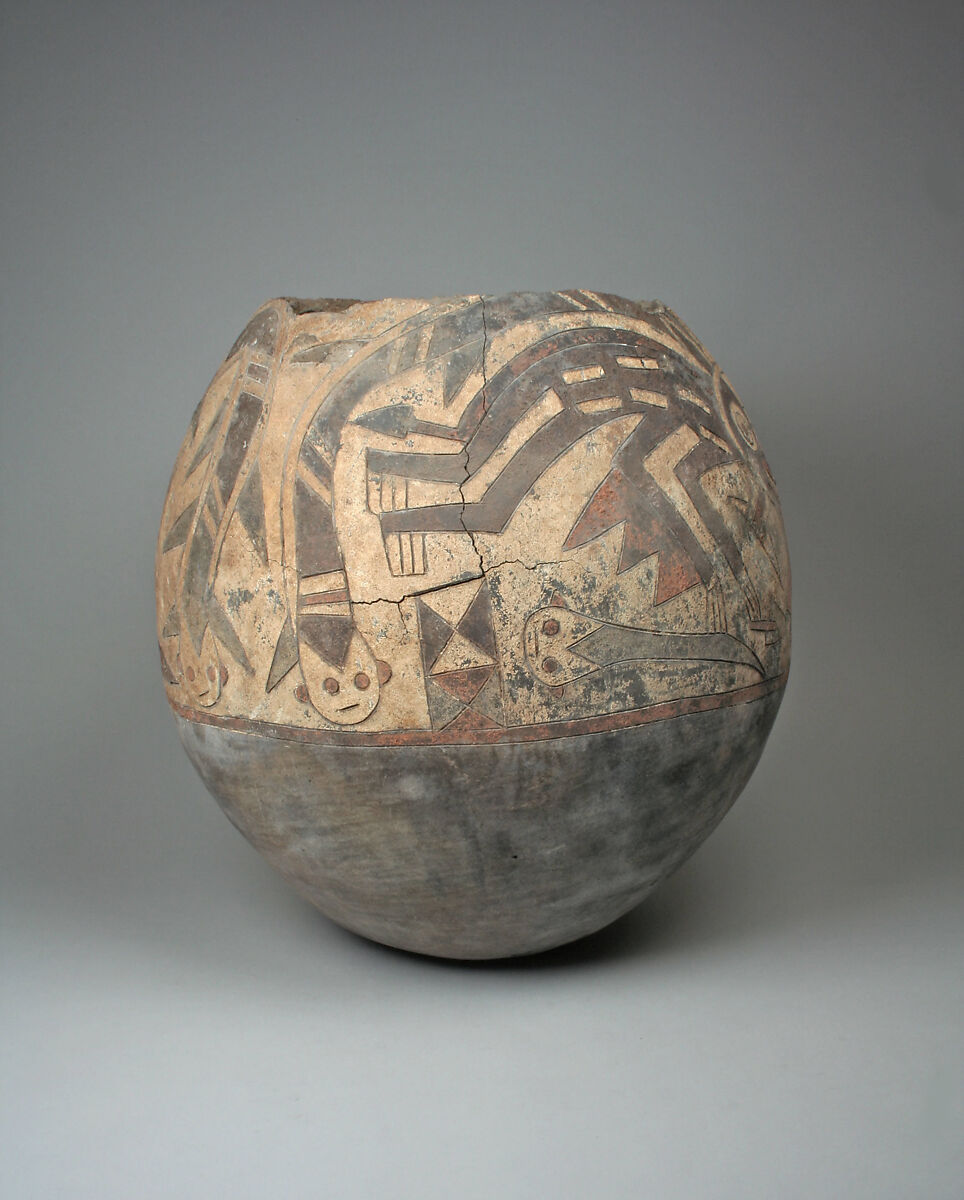 Storage Jar, Ceramic, pigment, Paracas