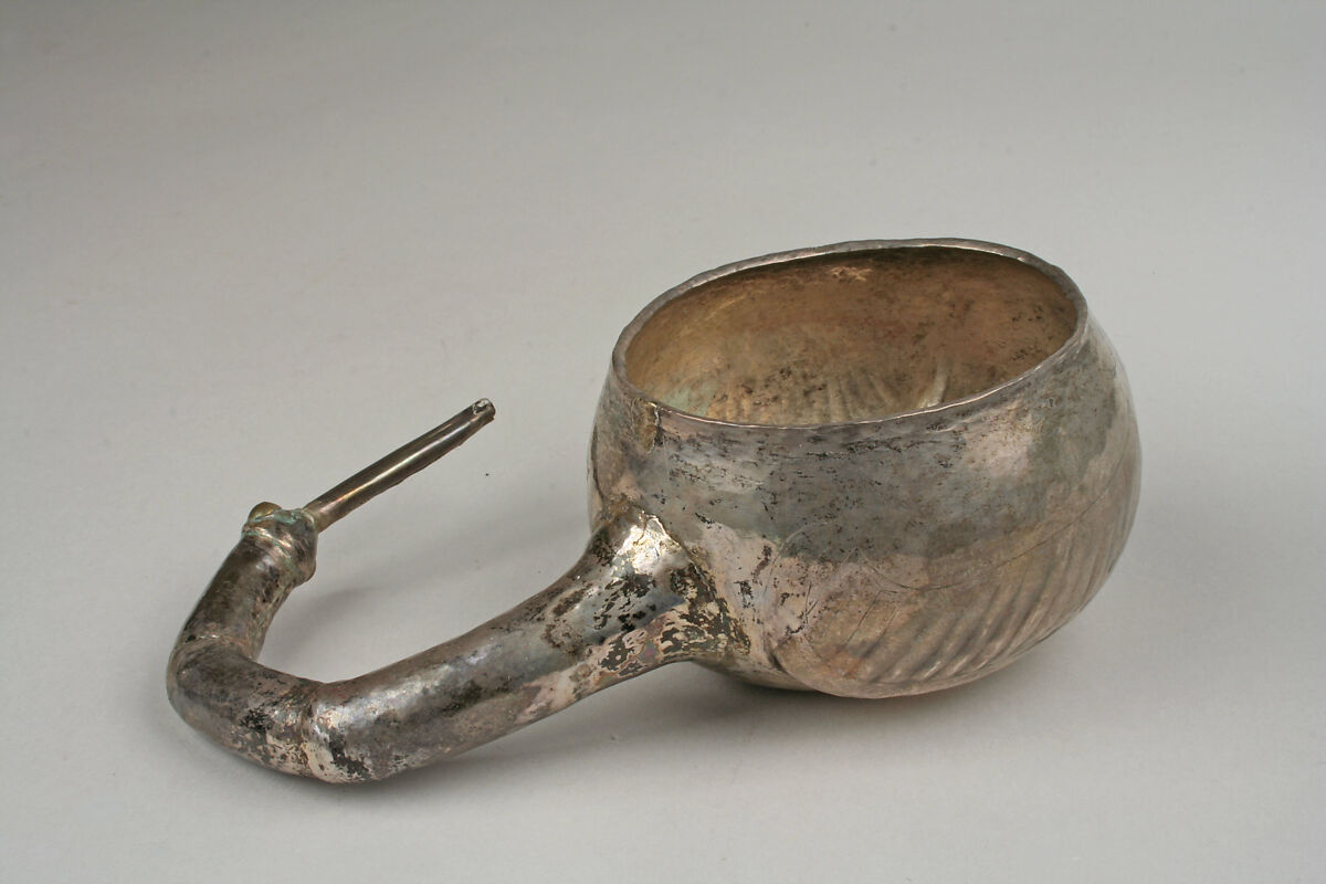 Silver Bird Vessel, Silver, Peru (?)