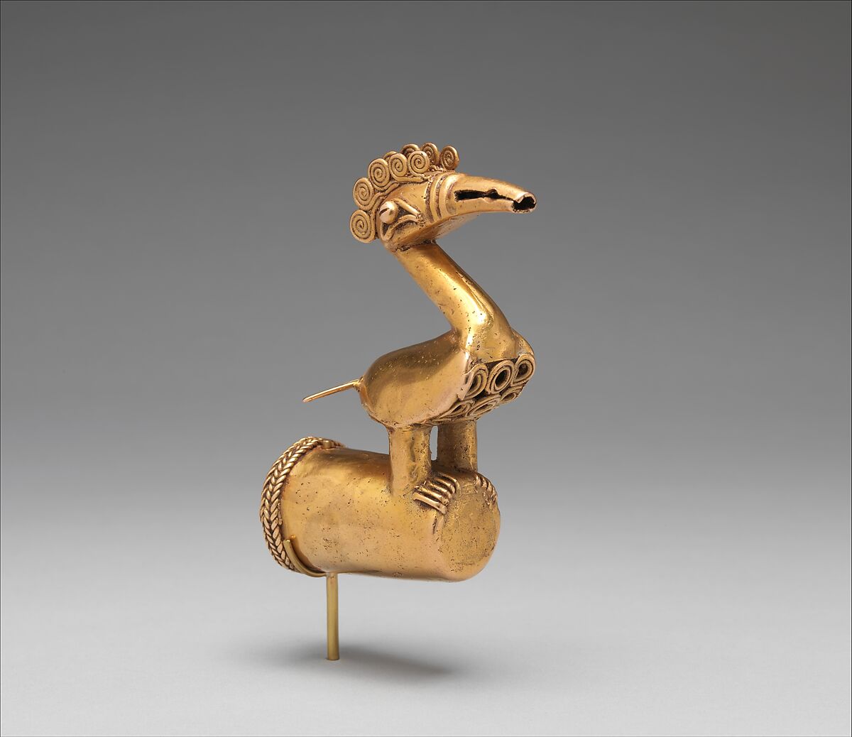 Bird Staff Head, Gold, Zenú 