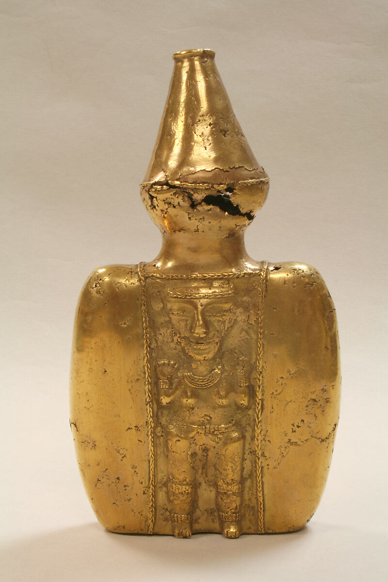 Poporo (Lime container), Gold, Early Quimbaya 