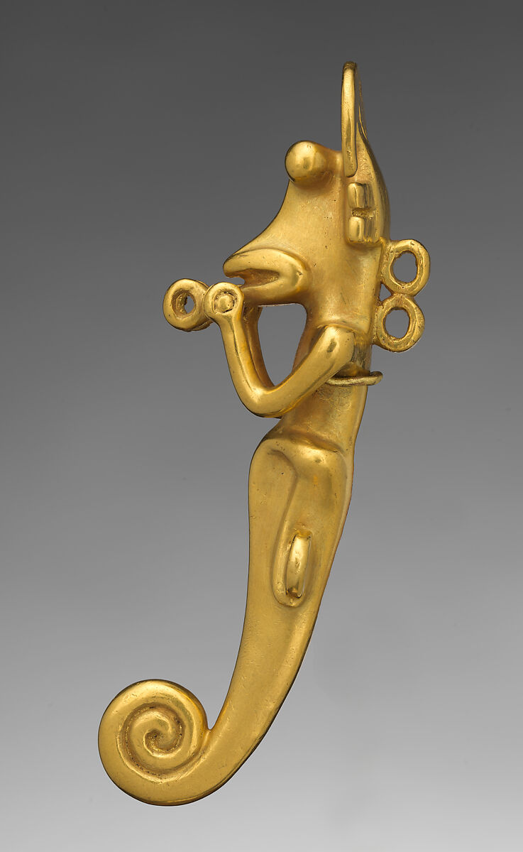 Seahorse pendant, International Style artist(s), Gold, International Style