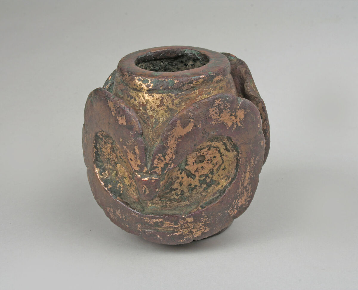 Mace Head, Copper, gilt, Moche 