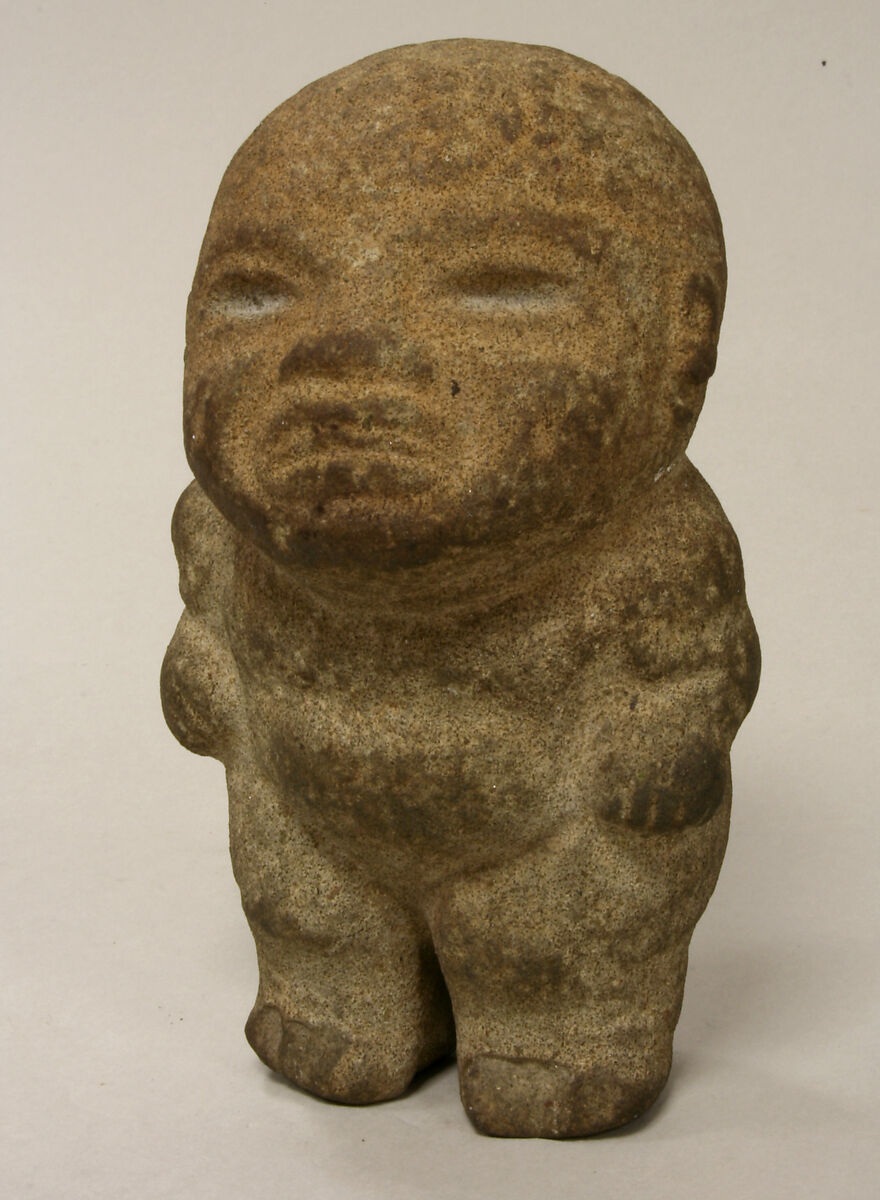 Standing Figure, Serpentine (metapmorphic), Olmec 
