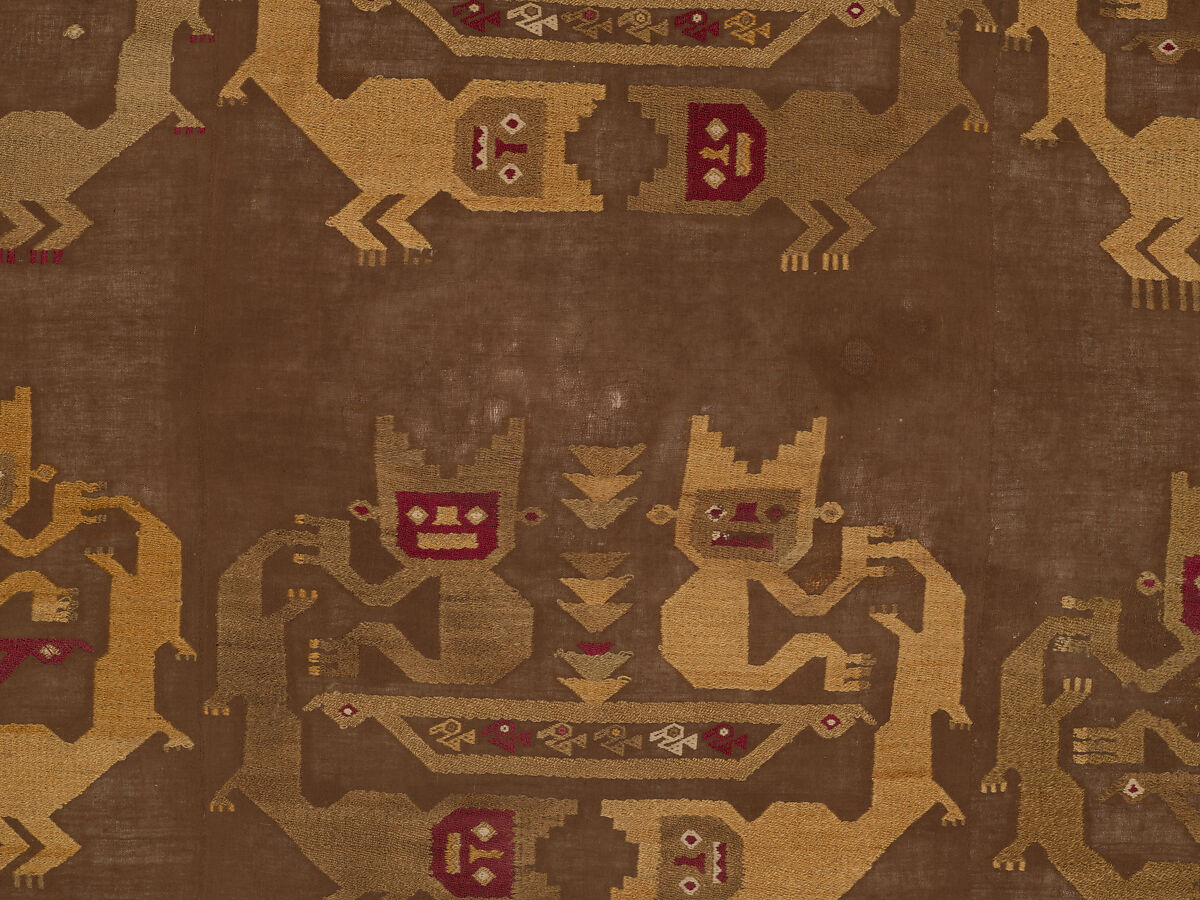 Wall Hanging, Camelid hair, cotton, Chimú