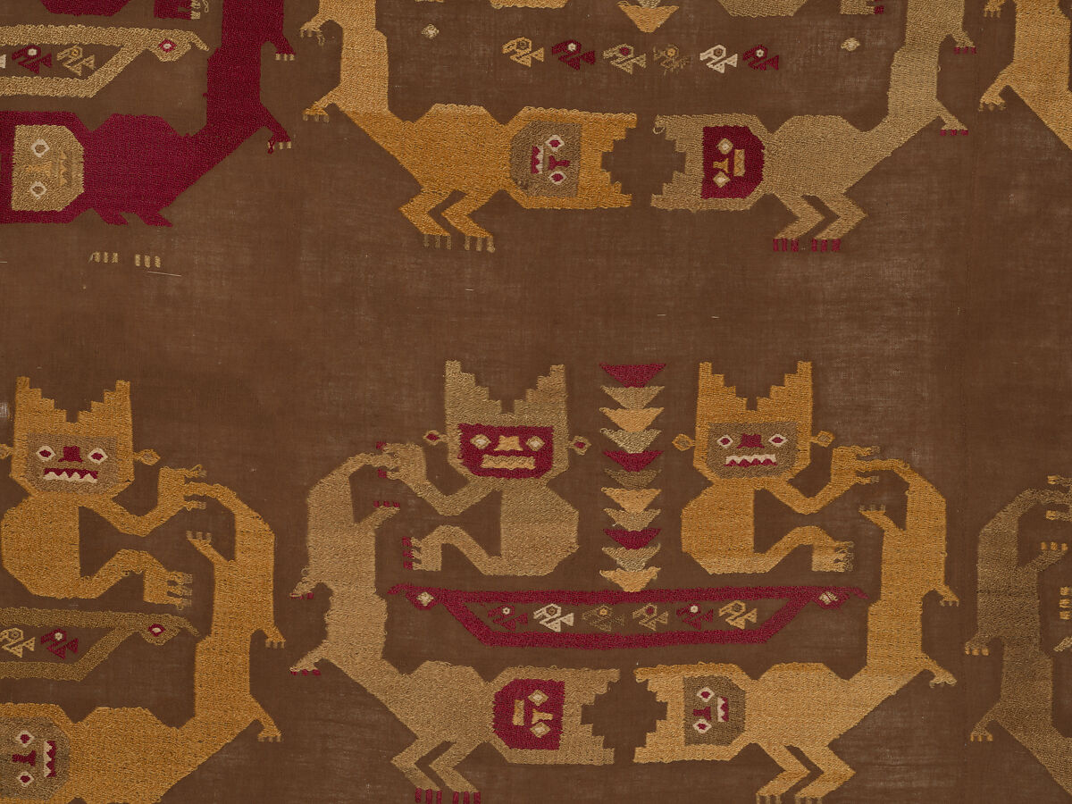 Wall Hanging, Camelid hair, cotton, Chimú