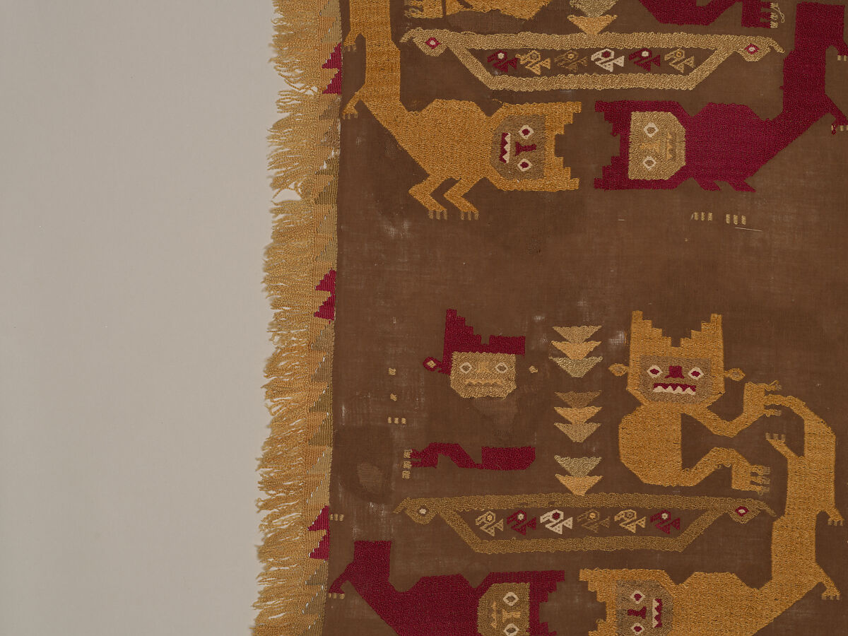 Wall Hanging, Camelid hair, cotton, Chimú