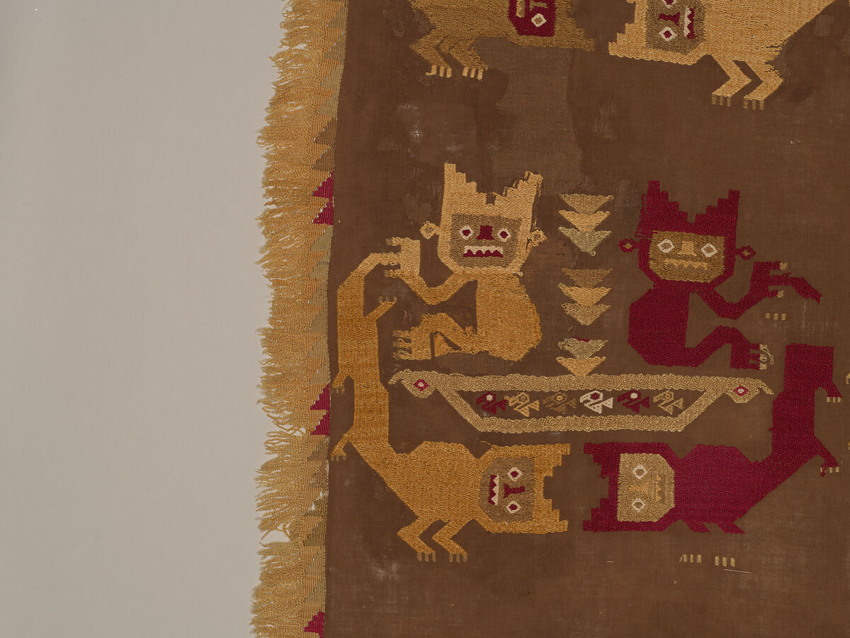 Wall Hanging, Camelid hair, cotton, Chimú