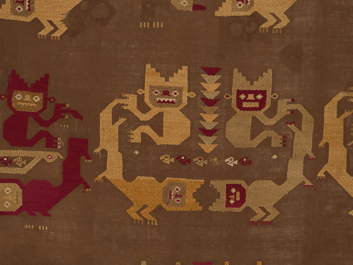 Wall Hanging, Camelid hair, cotton, Chimú