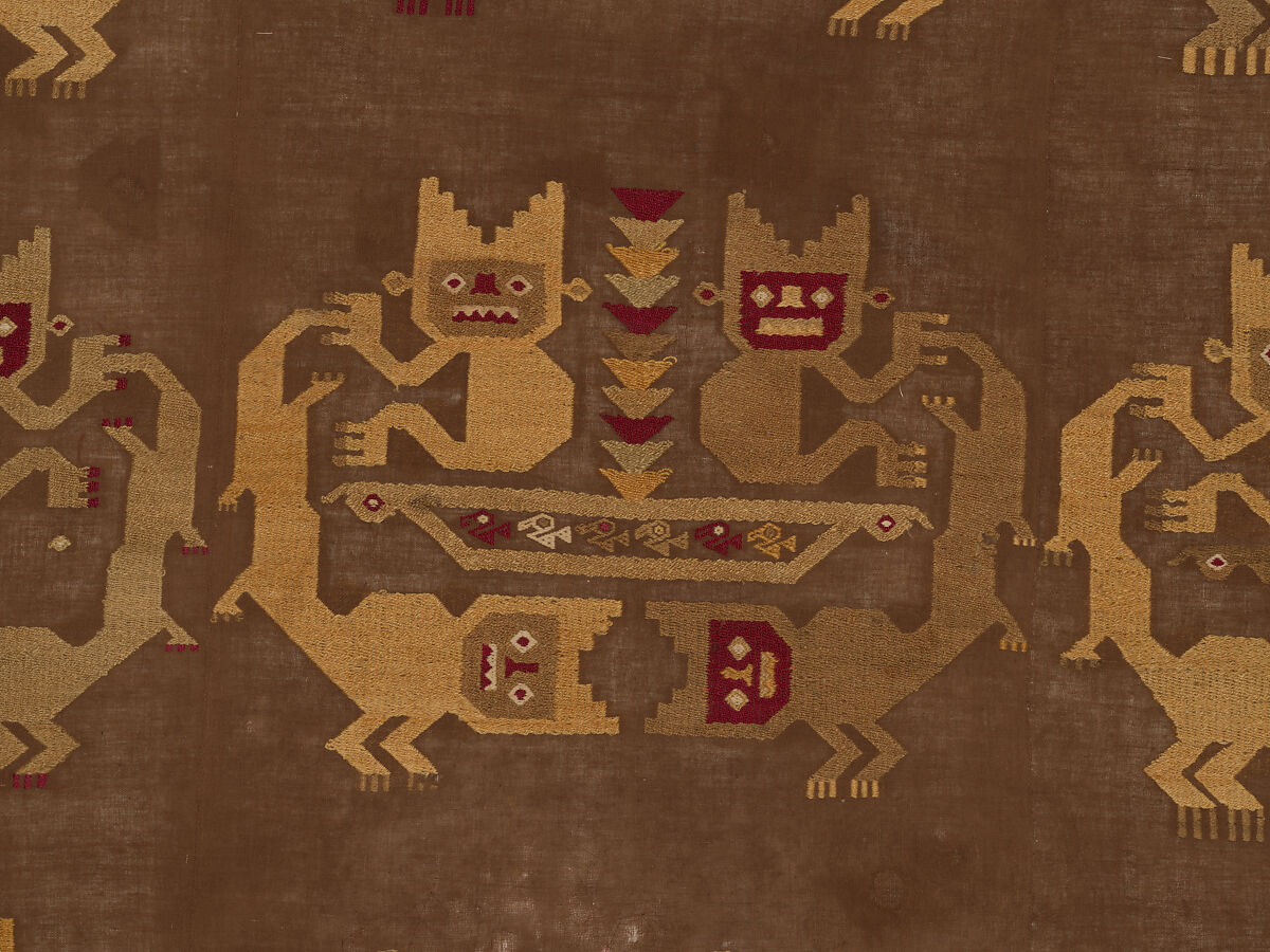 Wall Hanging, Camelid hair, cotton, Chimú