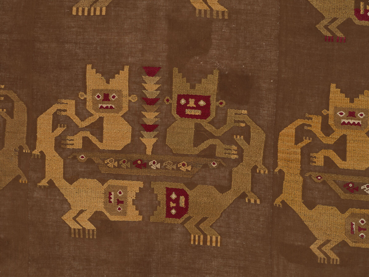 Wall Hanging, Camelid hair, cotton, Chimú
