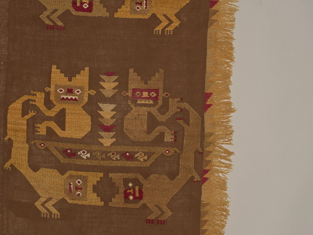 Wall Hanging, Camelid hair, cotton, Chimú