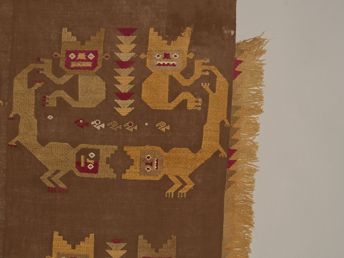 Wall Hanging, Camelid hair, cotton, Chimú