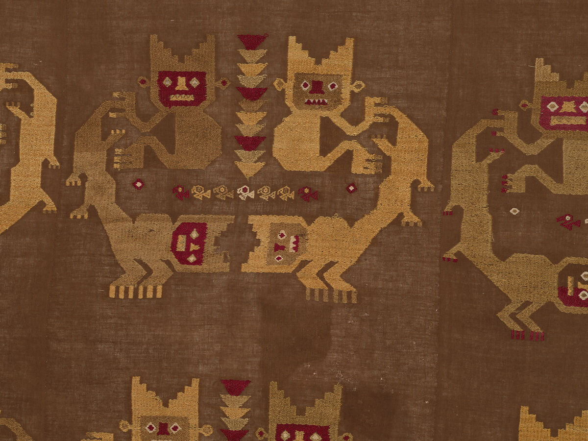Wall Hanging, Camelid hair, cotton, Chimú