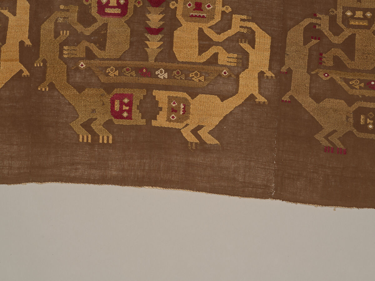 Wall Hanging, Camelid hair, cotton, Chimú