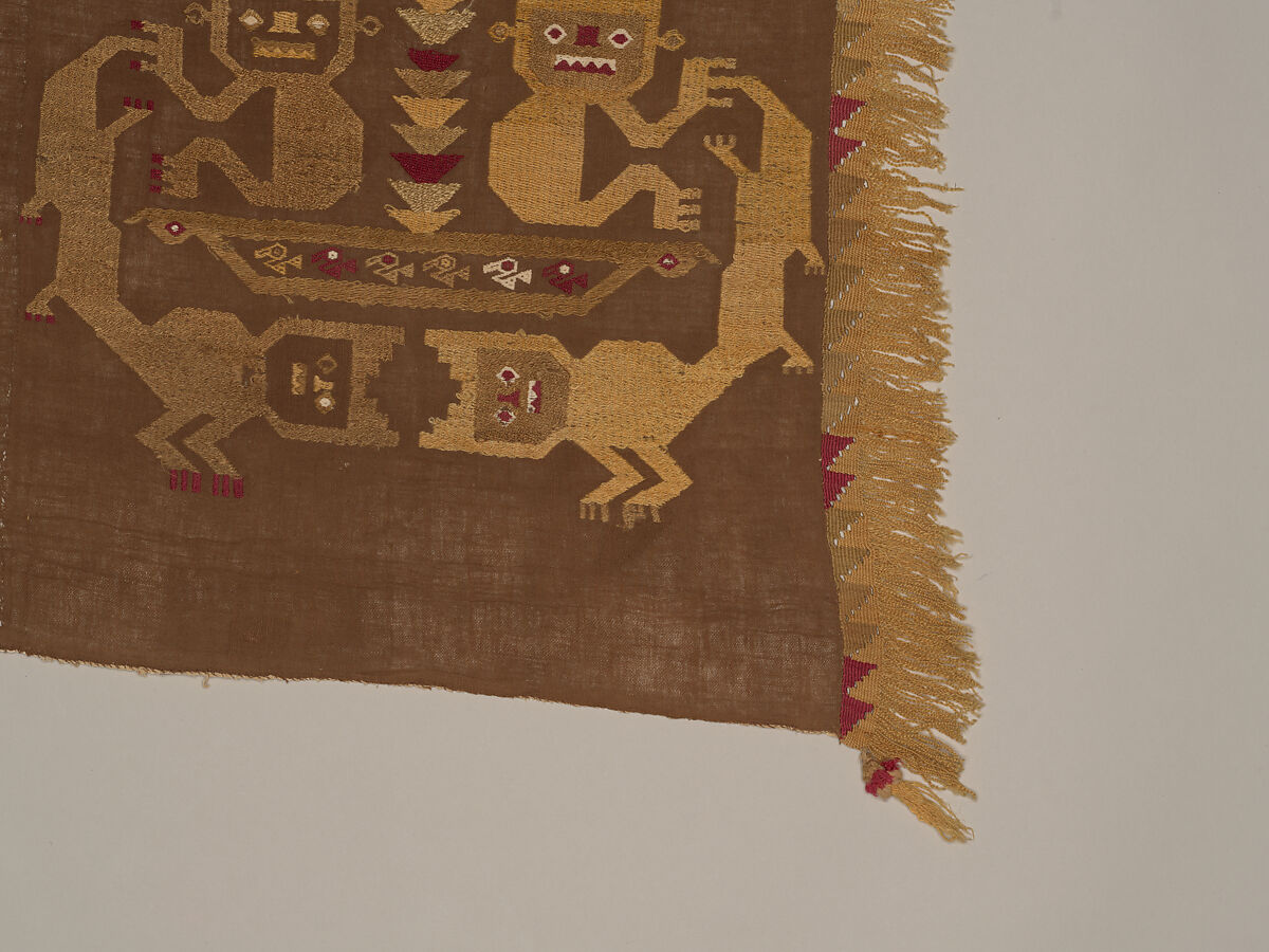 Wall Hanging, Camelid hair, cotton, Chimú