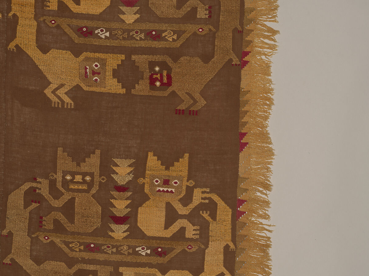 Wall Hanging, Camelid hair, cotton, Chimú