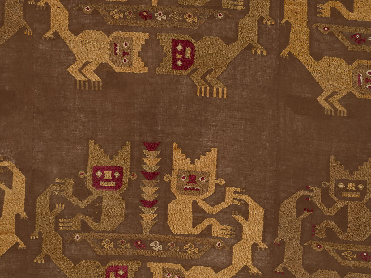 Wall Hanging, Camelid hair, cotton, Chimú