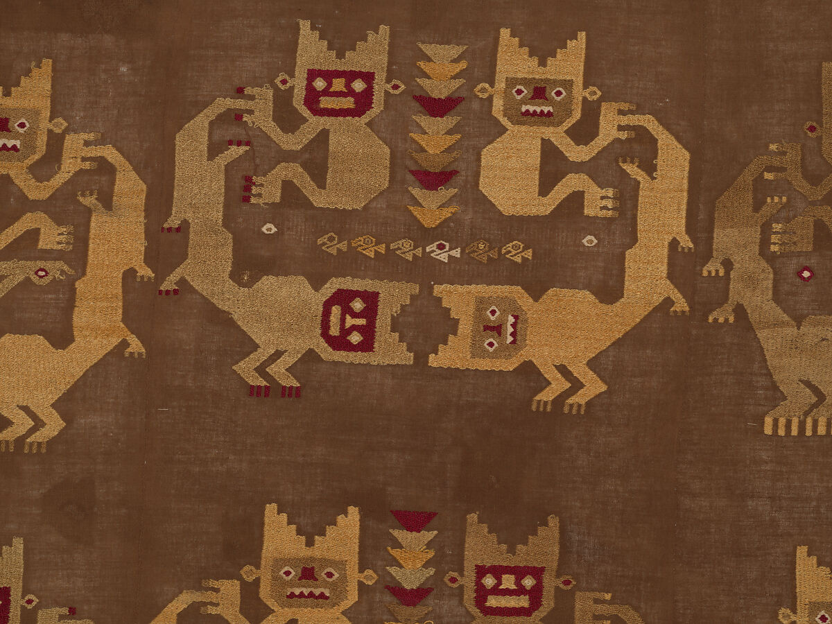 Wall Hanging, Camelid hair, cotton, Chimú