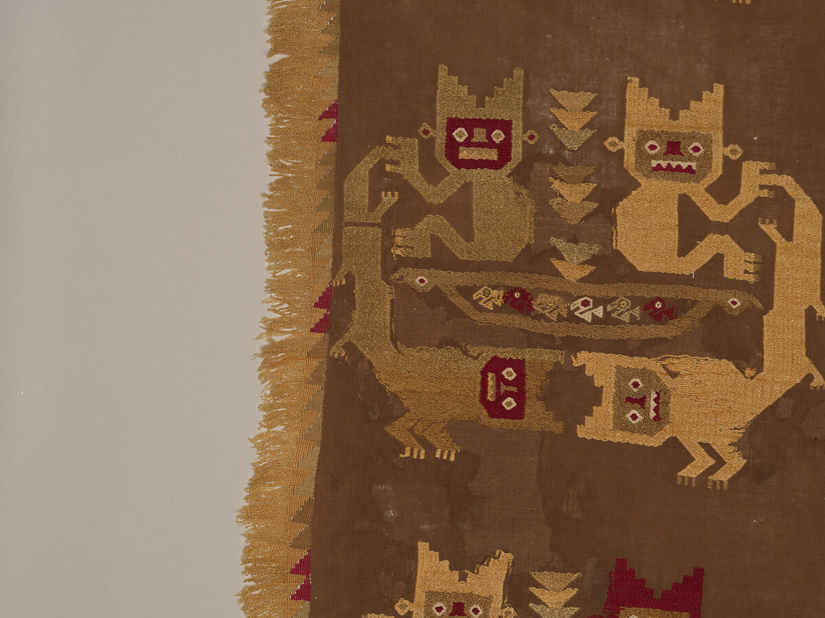 Wall Hanging, Camelid hair, cotton, Chimú