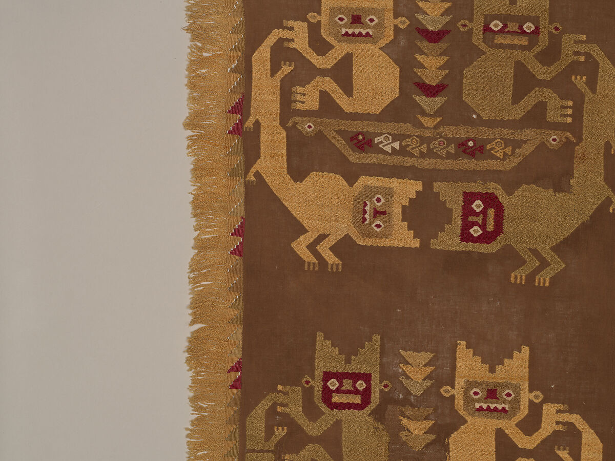 Wall Hanging, Camelid hair, cotton, Chimú