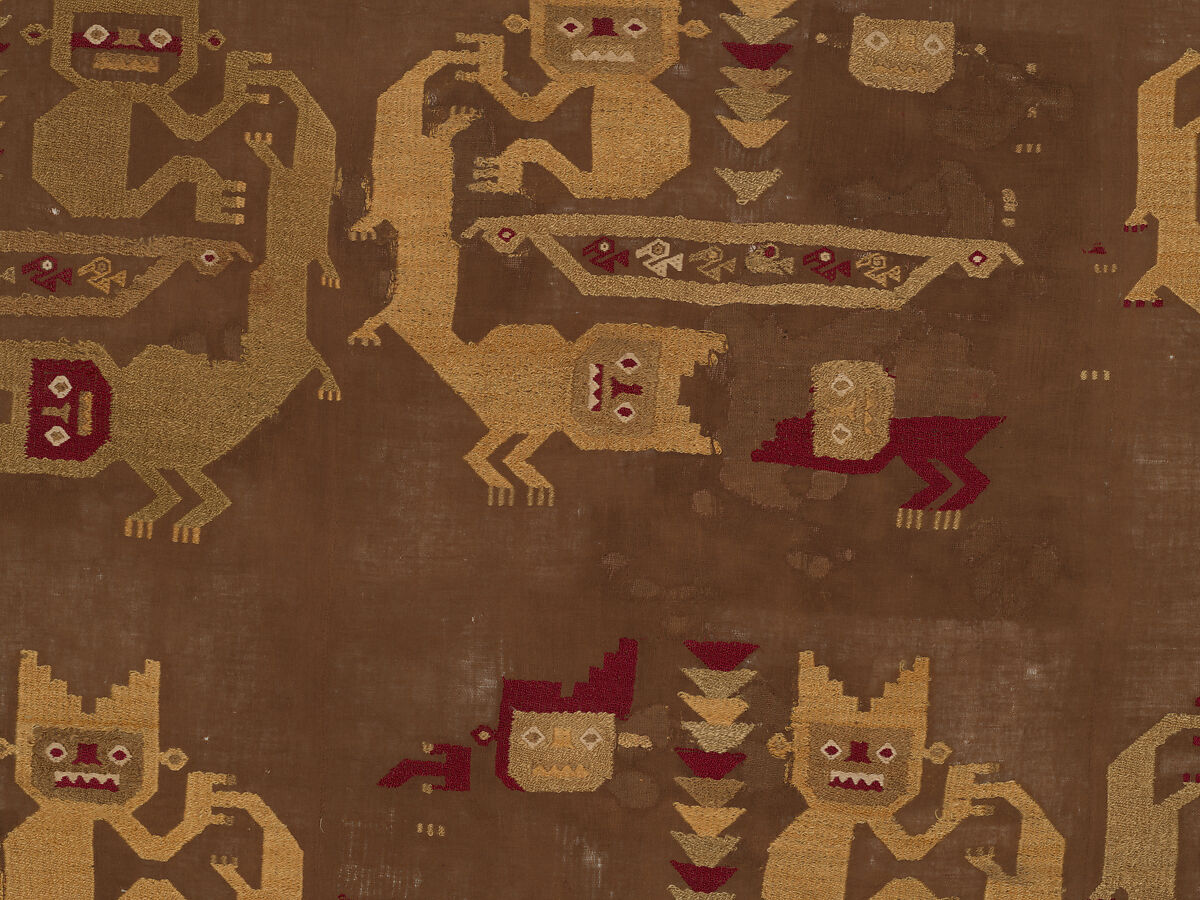 Wall Hanging, Camelid hair, cotton, Chimú