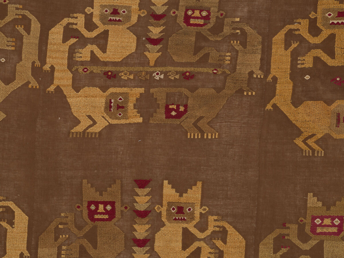 Wall Hanging, Camelid hair, cotton, Chimú