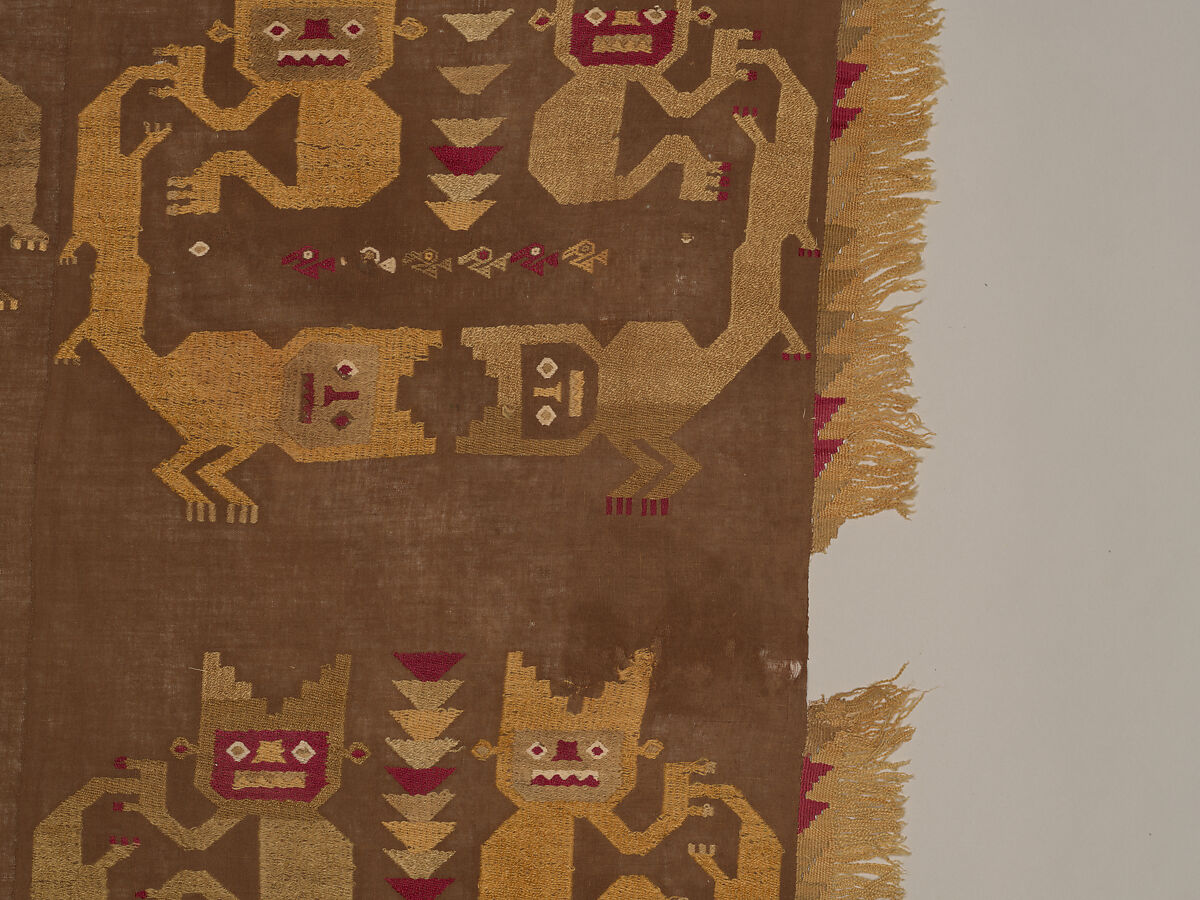 Wall Hanging, Camelid hair, cotton, Chimú