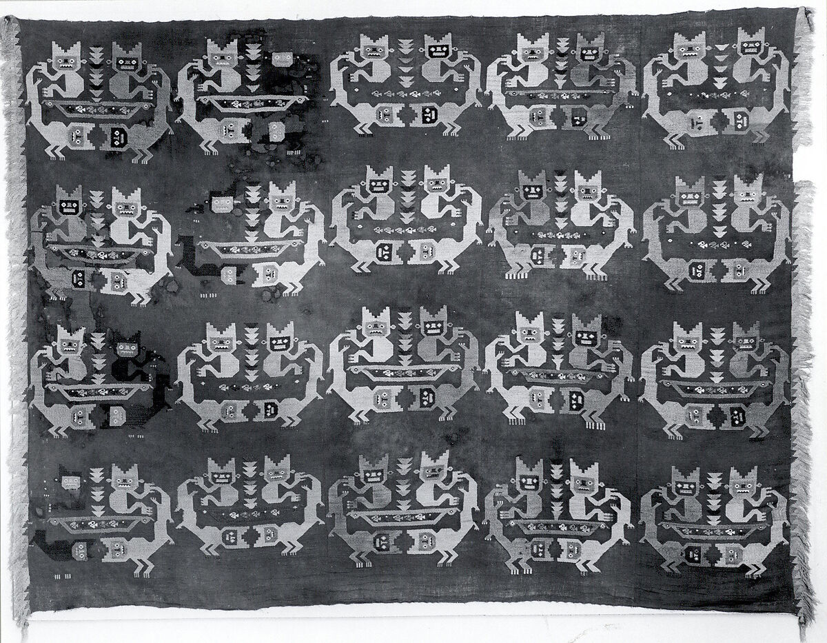 Wall Hanging, Camelid hair, cotton, Chimú