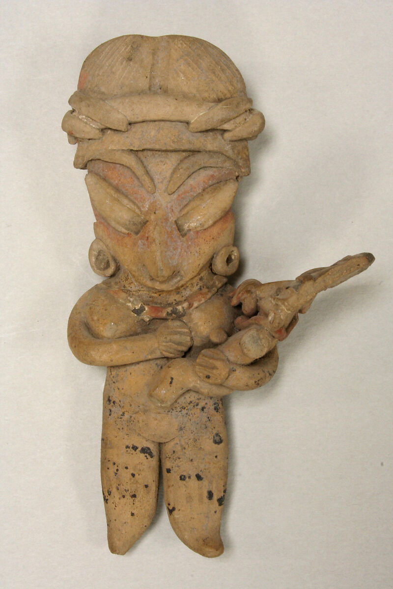 Female Figure, Ceramic, pigment, Chupicuaro 