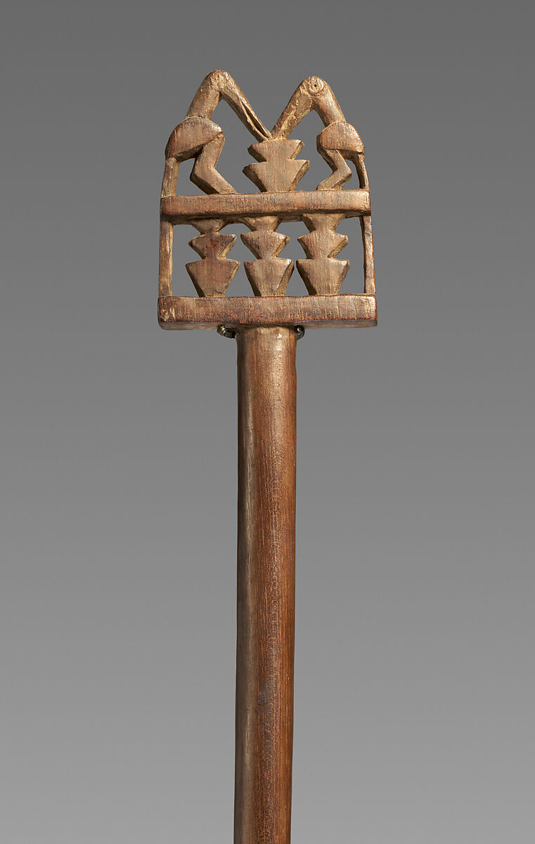 Funerary staff, Inca artist(s), Wood, paint, Inca