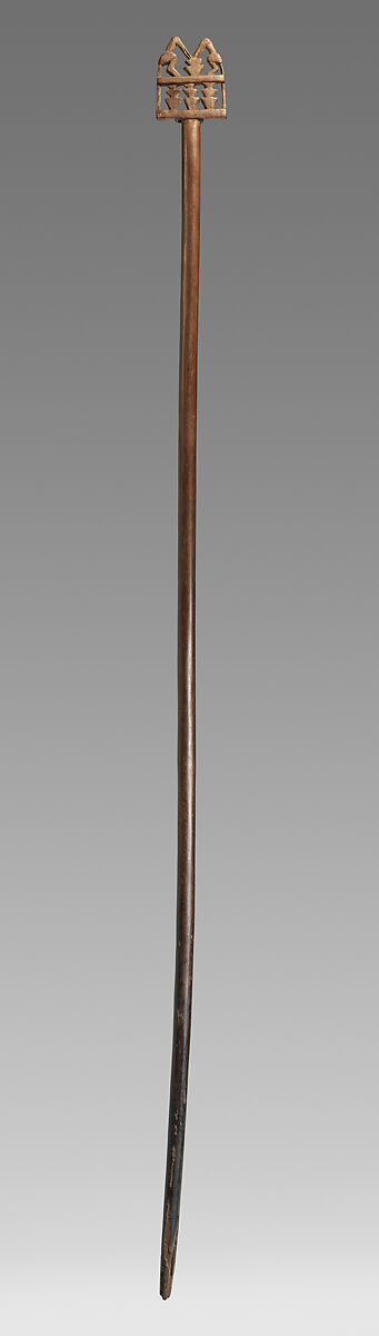 Funerary staff, Inca artist(s), Wood, paint, Inca