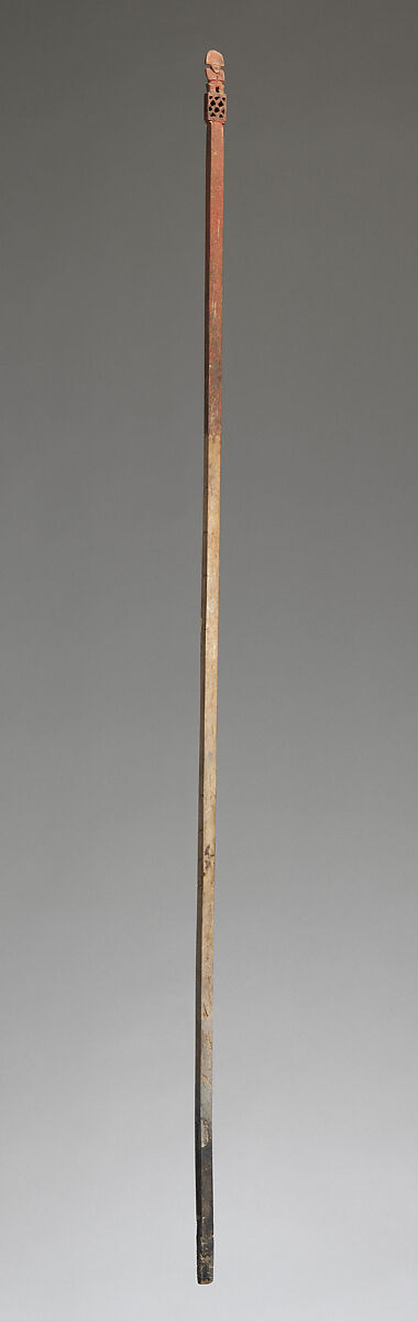 Funerary staff, Inca artist(s), Wood, paint, Inca