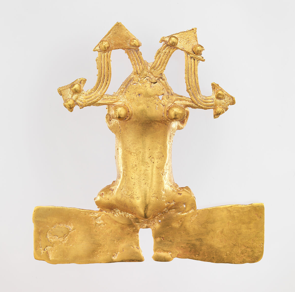 Three Frog Pendants, Gold (cast), Chiriqui 