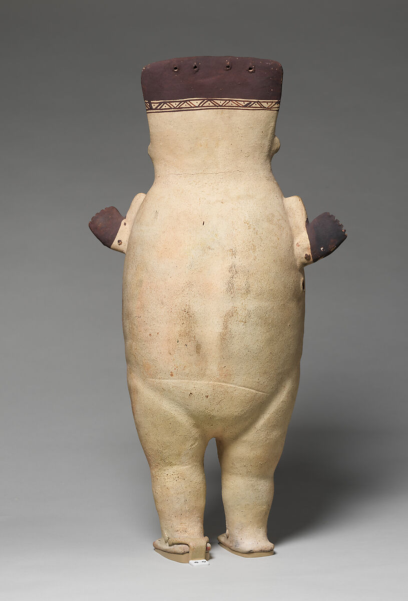 Female Figure, Ceramic, slip, Chancay