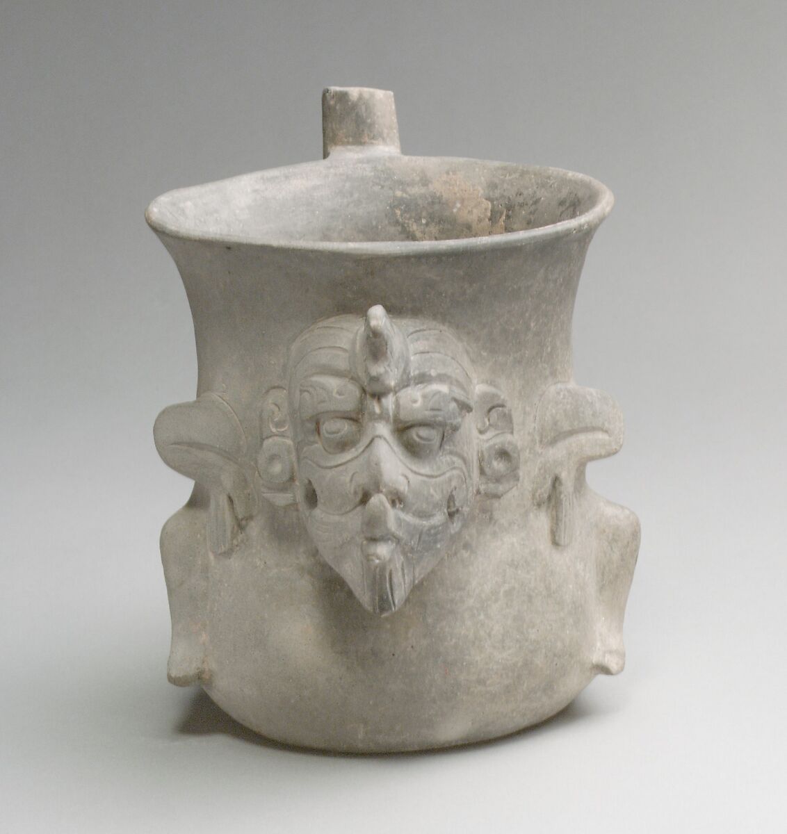 Spouted jar, Ceramic, Monte Alban