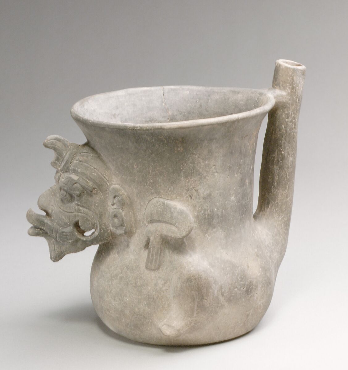 Spouted jar, Ceramic, Monte Alban 