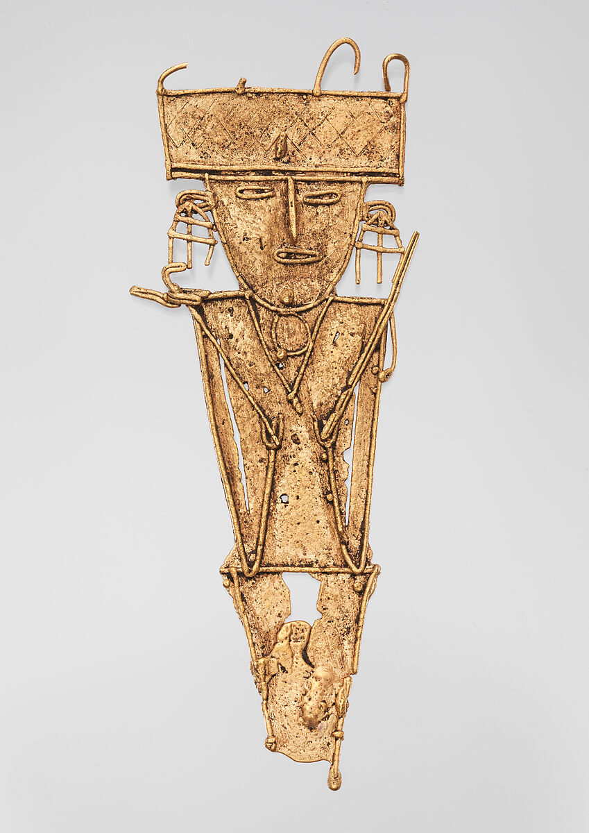 Male Figure (tunjo), Gold, Muisca 